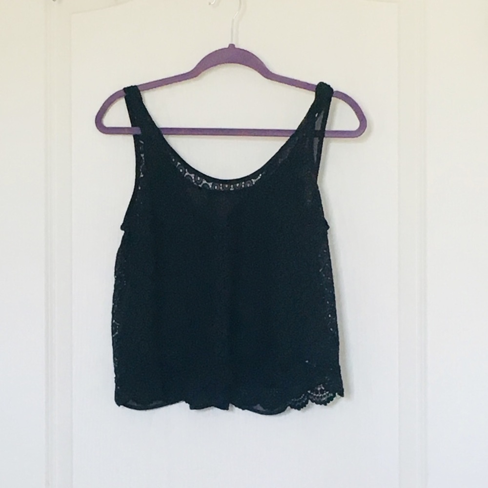 Guess Black Lacey Two Piece Tank Top